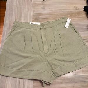 Joie Green High Waist Shorts Relaxed Fit
